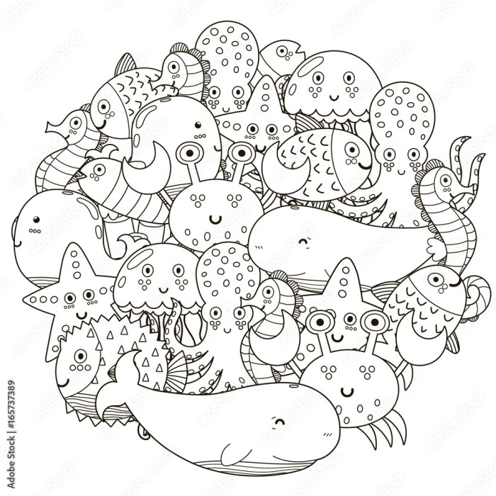 Cute animal coloring book