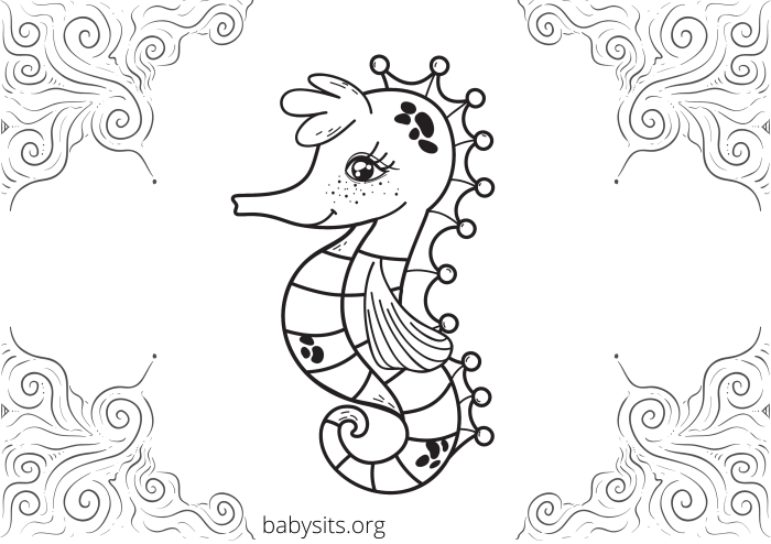 Coloring pages with sea animals