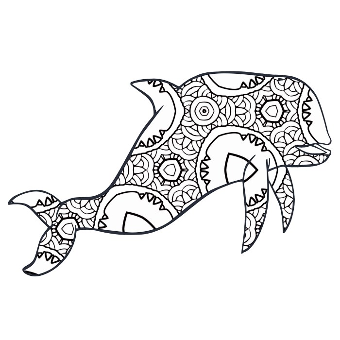 Animal coloring page free printable with design