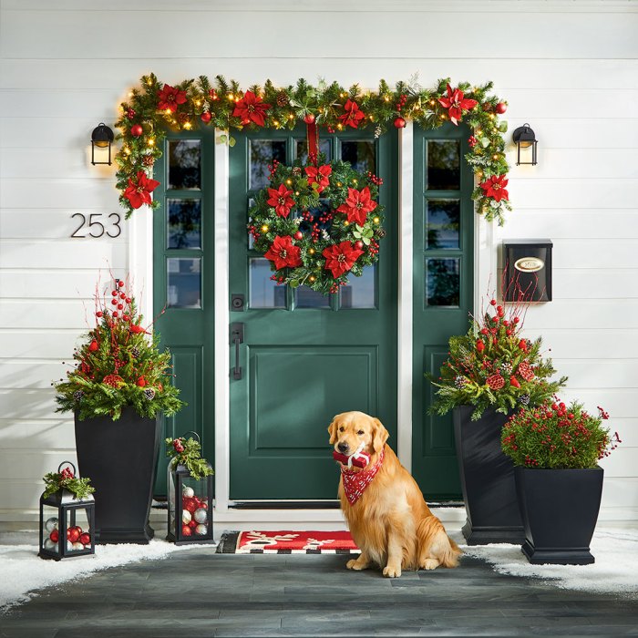 Christmas decor for front door