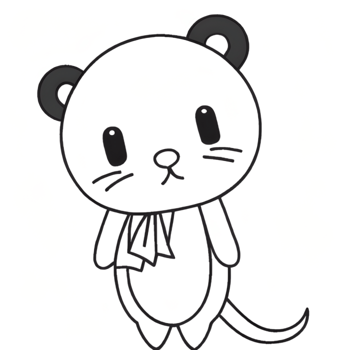 Chibi animals coloring book