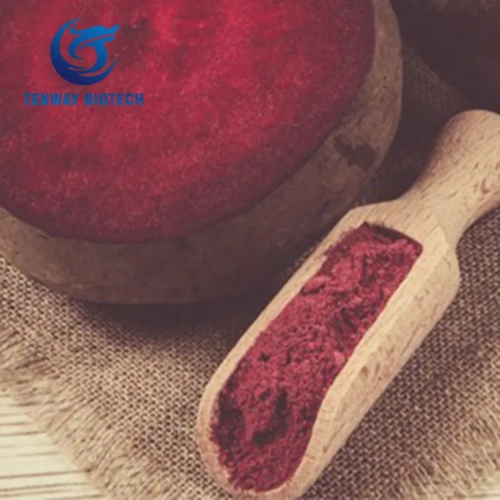 Beet powder for food coloring