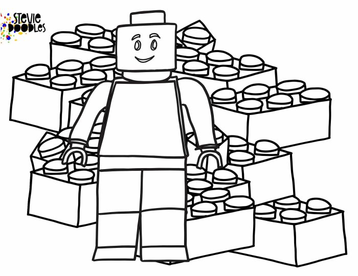 Lego animals coloring pages