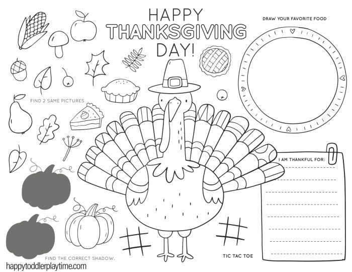 Free printable thanksgiving food coloring pages