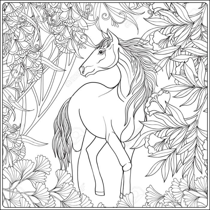 Animal coloring pages for older children