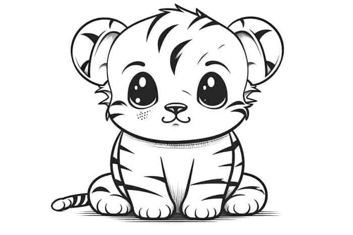 Cute animal coloring printouts