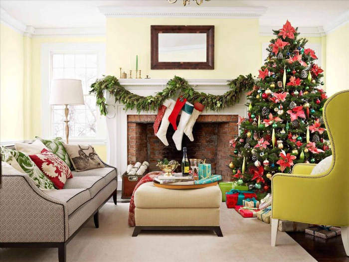 Christmas living room decor