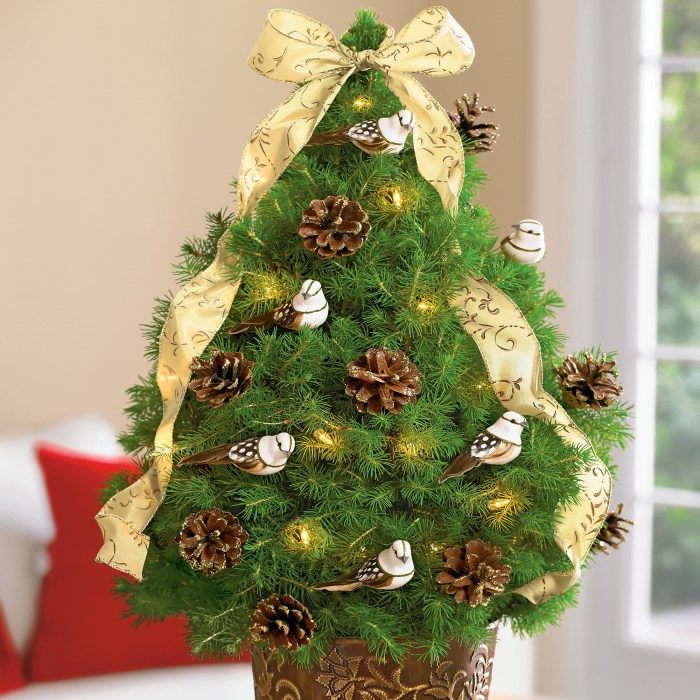 Mini christmas tree decor