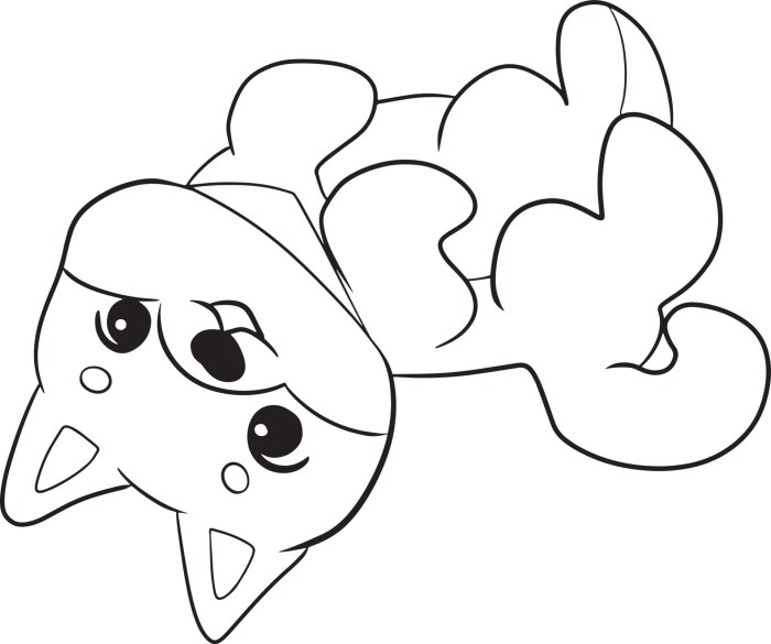 Cute chibi animal coloring pages