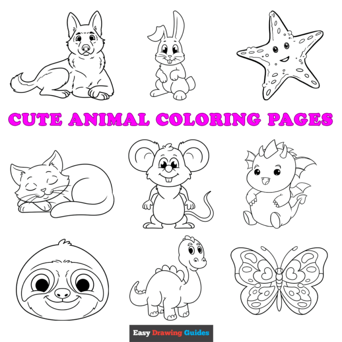 Coloring pictures of animals