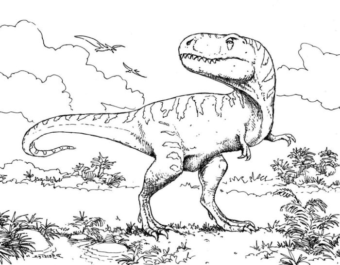 Extinct animals coloring pages