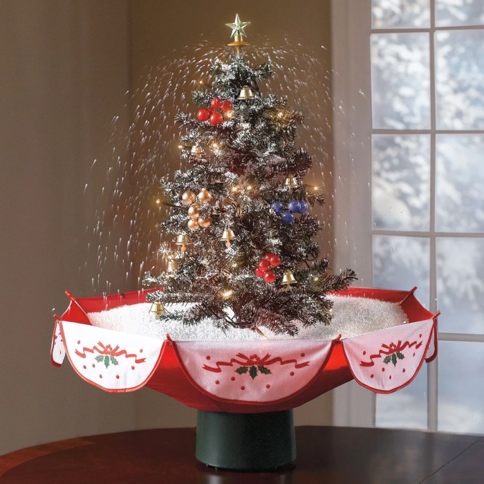 Tabletop christmas tree decor